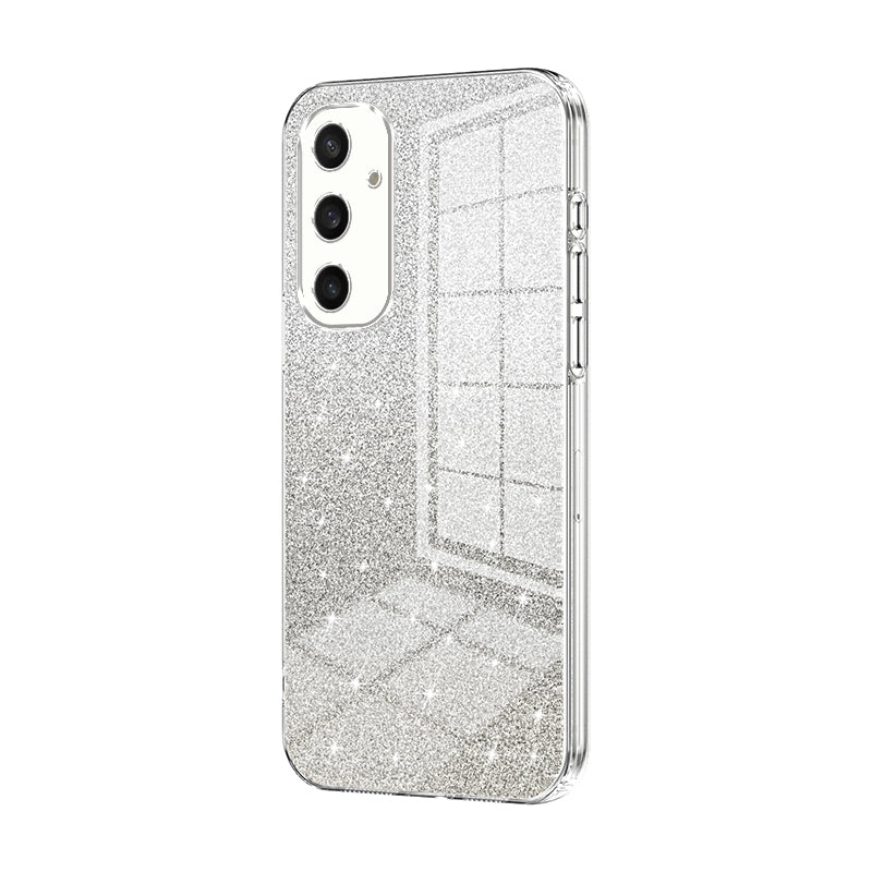 For Samsung Galaxy S24+ 5G Luxurious Electroplated Gradient Glitter Powder Case - Enhanced Lens Protection