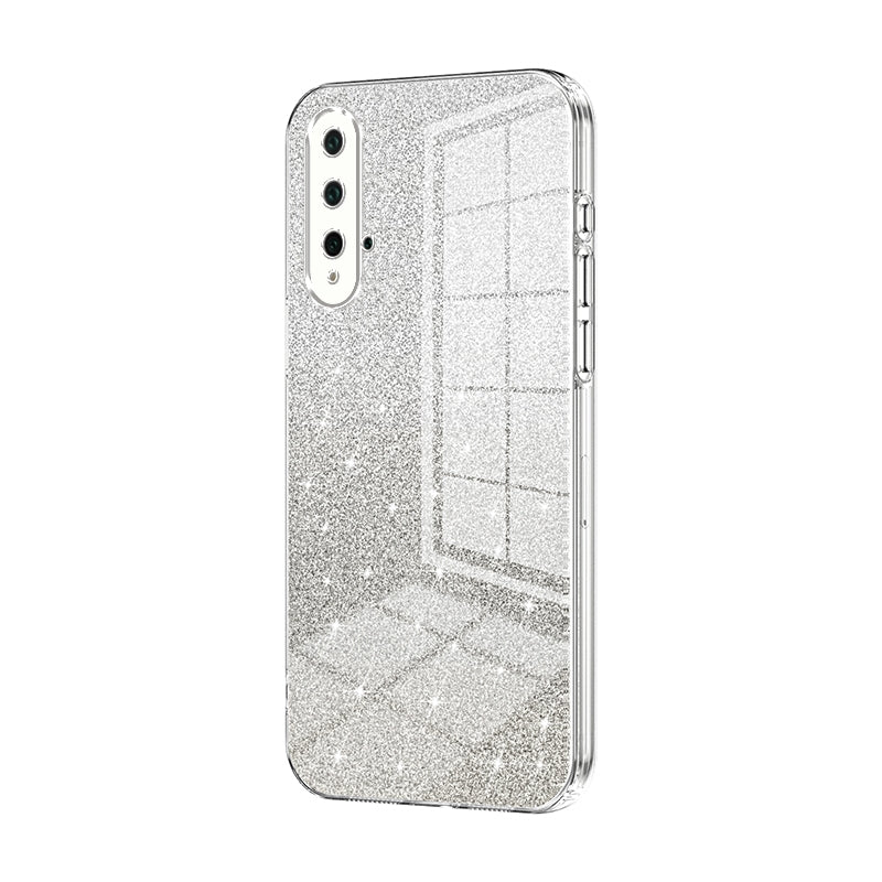 For Huawei Nova 5 Pro Luxurious Electroplated Gradient Glitter Powder Case - Enhanced Lens Protection