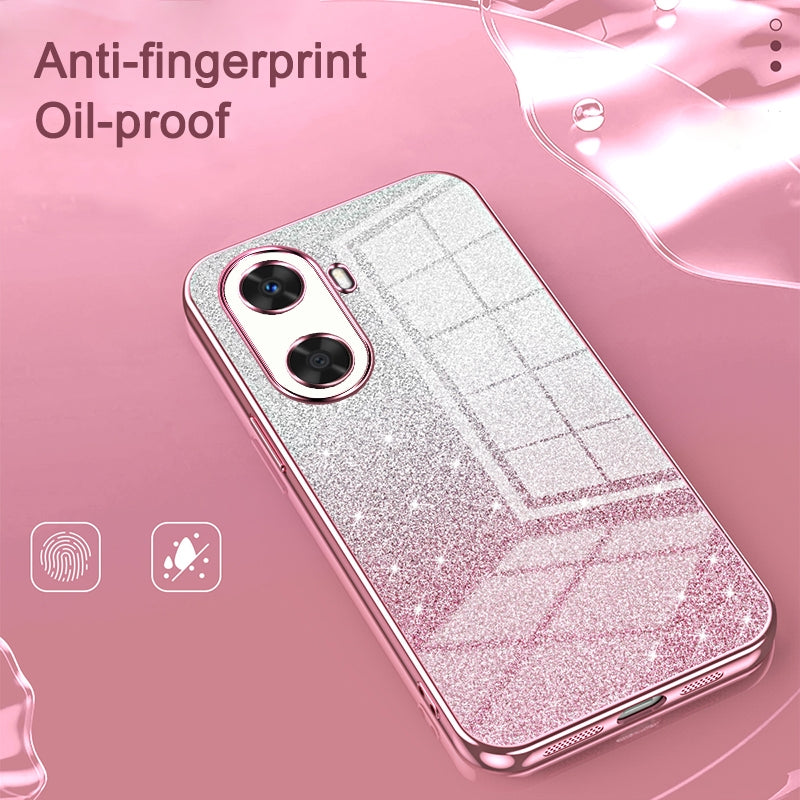 For Huawei Nova 11i Luxurious Electroplated Gradient Glitter Powder Case - Enhanced Lens Protection