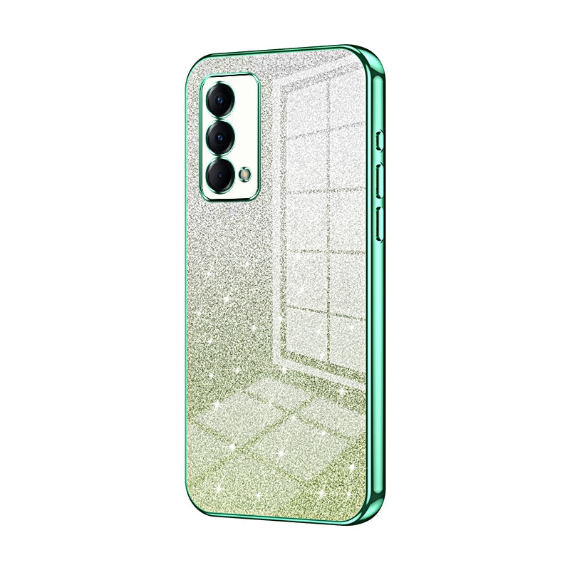 Realme GT Master Luxurious Electroplated Gradient Glitter Powder Case - Enhanced Lens Protection