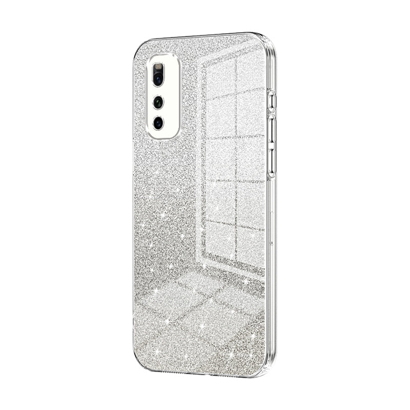 For vivo Z1 Luxurious Electroplated Gradient Glitter Powder Case - Enhanced Lens Protection