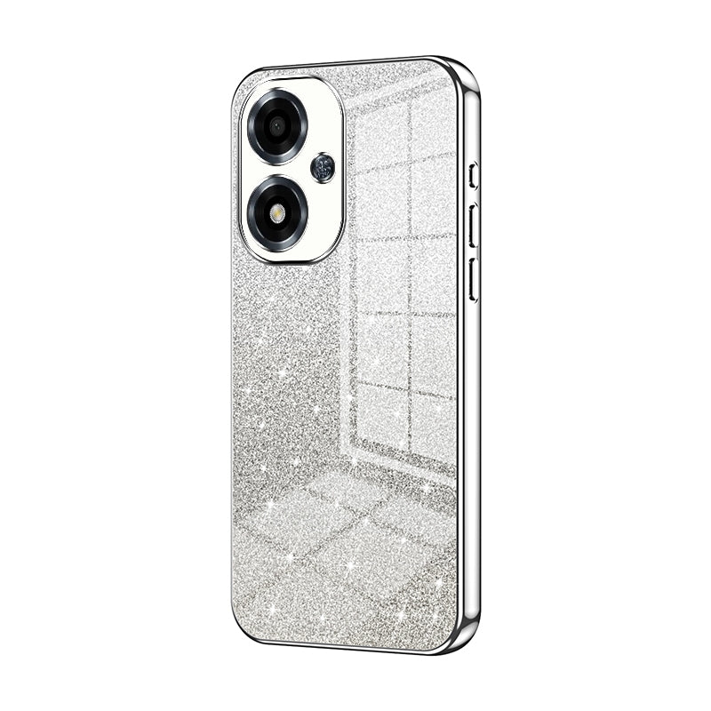 OPPO A2m Luxurious Electroplated Gradient Glitter Powder Case - Enhanced Lens Protection
