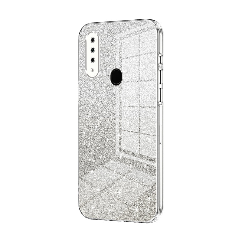 OPPO A8 Luxurious Electroplated Gradient Glitter Powder Case - Enhanced Lens Protection