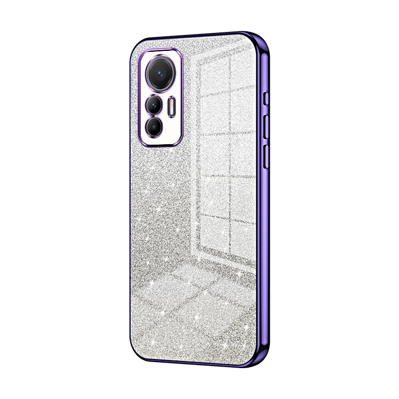For Xiaomi 12 Lite Luxurious Electroplated Gradient Glitter Powder Case - Enhanced Lens Protection