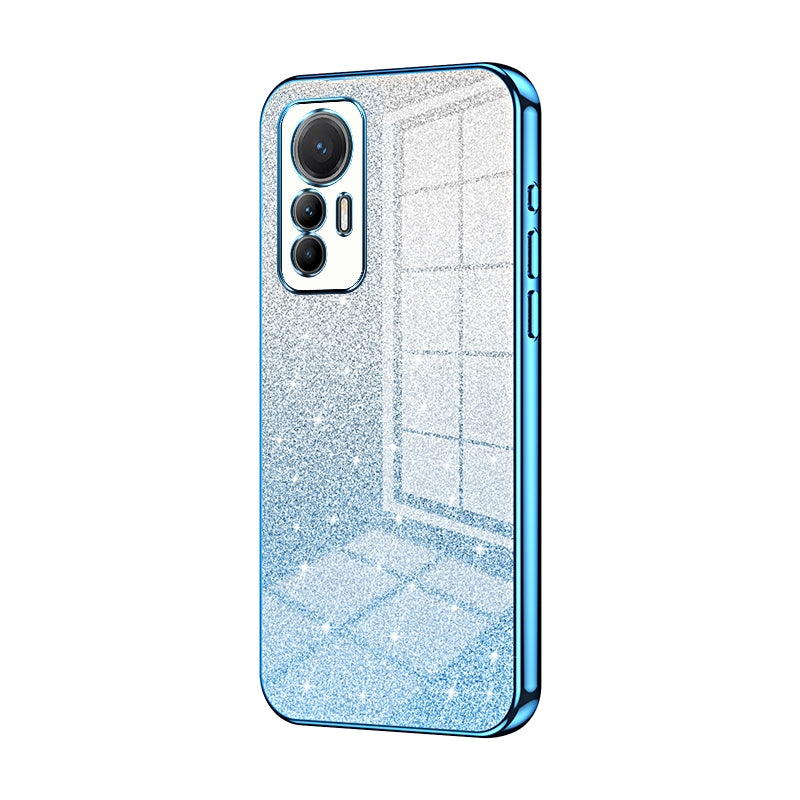 For Xiaomi 12 Lite Luxurious Electroplated Gradient Glitter Powder Case - Enhanced Lens Protection