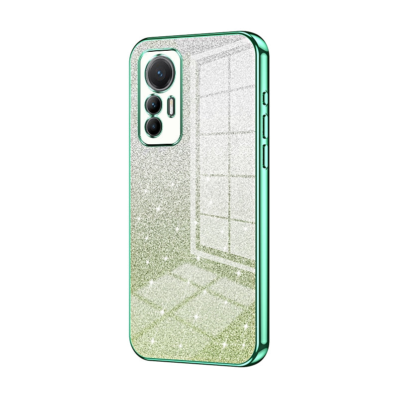 For Xiaomi 12 Lite Luxurious Electroplated Gradient Glitter Powder Case - Enhanced Lens Protection
