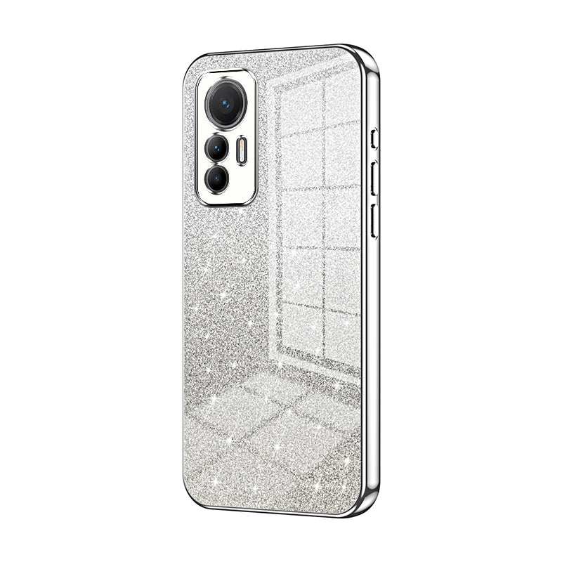For Xiaomi 12 Lite Luxurious Electroplated Gradient Glitter Powder Case - Enhanced Lens Protection