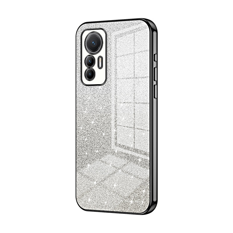 For Xiaomi 12 Lite Luxurious Electroplated Gradient Glitter Powder Case - Enhanced Lens Protection
