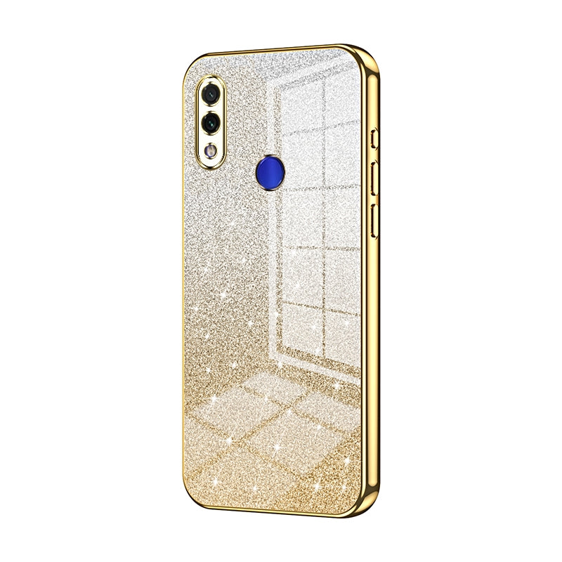 Xiaomi Redmi Note 7 Luxurious Electroplated Gradient Glitter Powder Case - Enhanced Lens Protection