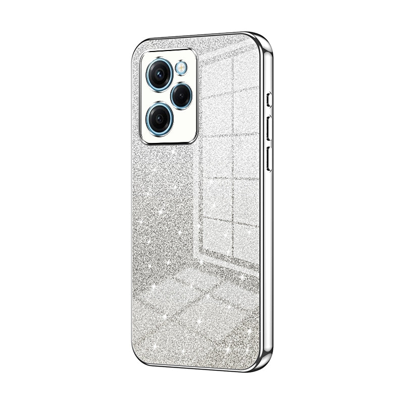 Xiaomi Redmi Note 12 Pro Speed Luxurious Electroplated Gradient Glitter Powder Case - Enhanced Lens Protection