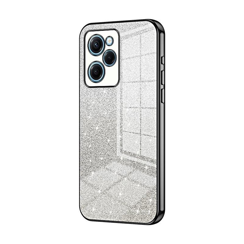 Xiaomi Redmi Note 12 Pro Speed Luxurious Electroplated Gradient Glitter Powder Case - Enhanced Lens Protection