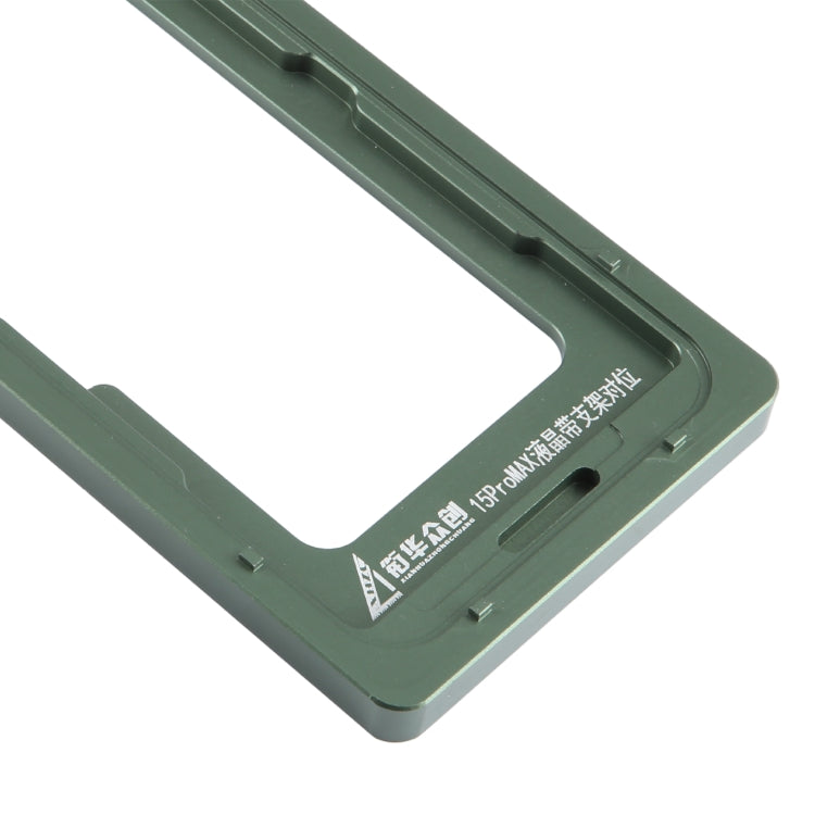 iPhone 15 Pro Max LCD Screen with Frame Bezel Calibration Mold - Durable, Portable Repair Tool