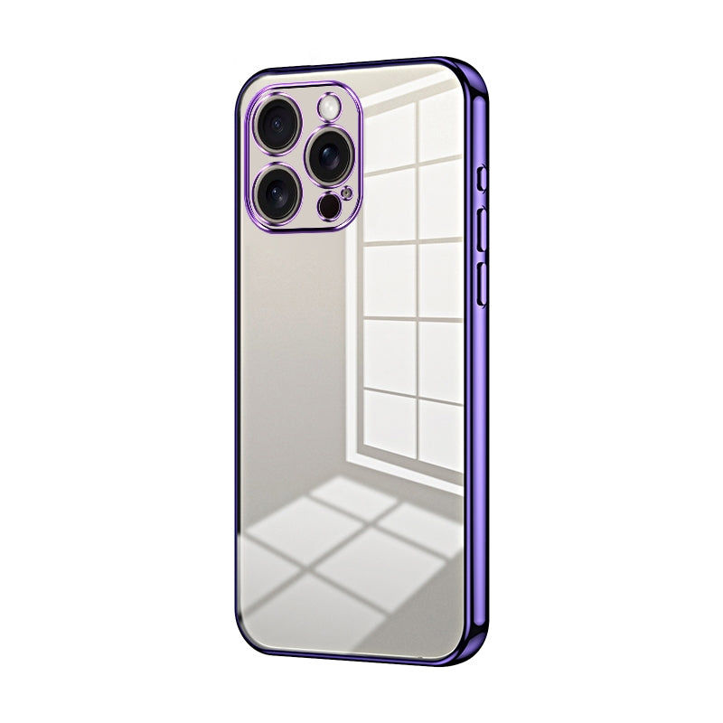 iPhone 16 Pro Max Phone Case with Transparent Plating and Fine Hole Design: Crystal Clear & Scratch-Resistant