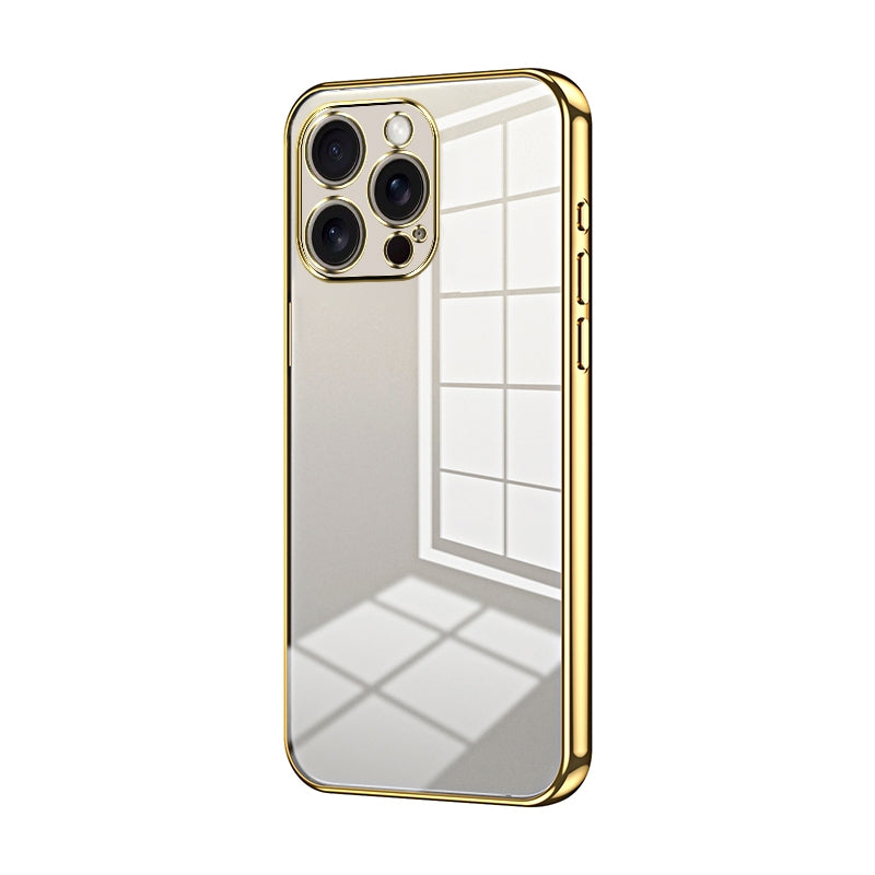 iPhone 16 Pro Max Phone Case with Transparent Plating and Fine Hole Design: Crystal Clear & Scratch-Resistant