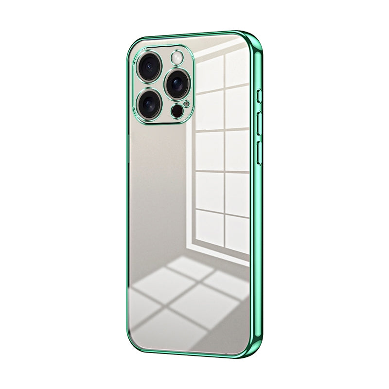 iPhone 16 Pro Max Phone Case with Transparent Plating and Fine Hole Design: Crystal Clear & Scratch-Resistant
