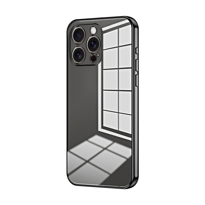 iPhone 16 Pro Max Phone Case with Transparent Plating and Fine Hole Design: Crystal Clear & Scratch-Resistant