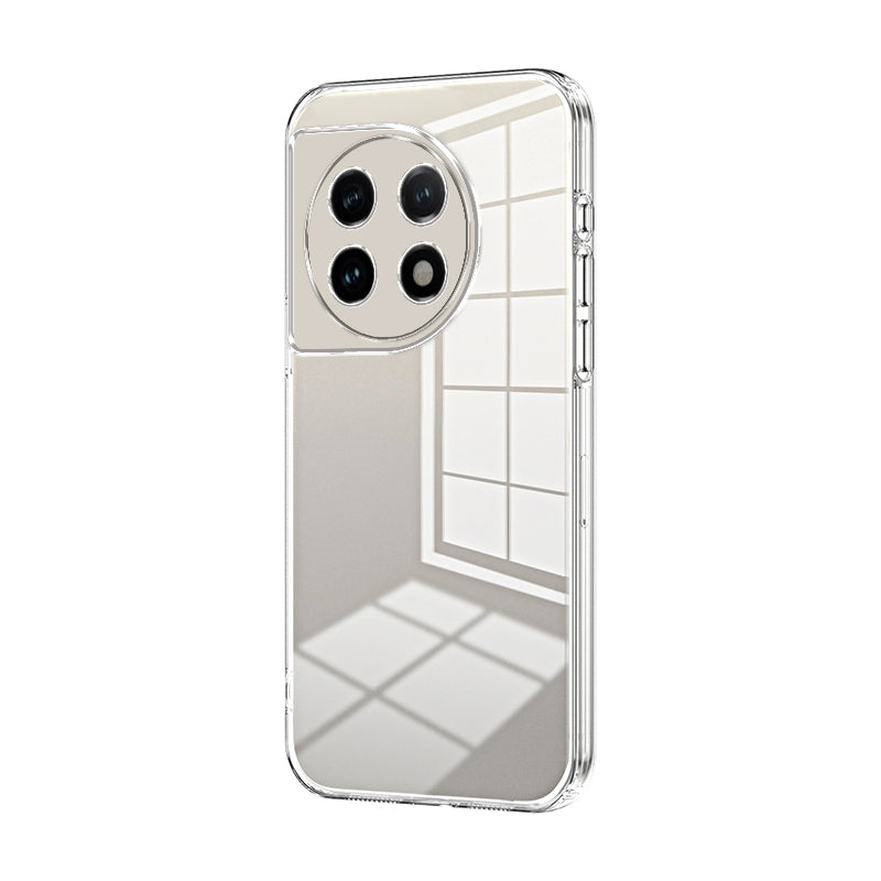 For OnePlus 11 Phone Case with Transparent Plating and Fine Hole Design: Crystal Clear & Scratch-Resistant