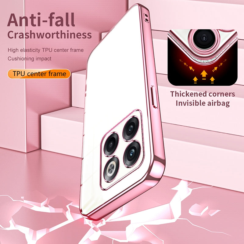 OnePlus Ace Pro Phone Case with Transparent Plating and Fine Hole Design: Crystal Clear & Scratch-Resistant