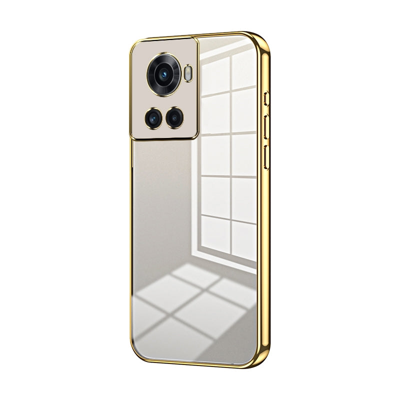 OnePlus Ace Phone Case with Transparent Plating and Fine Hole Design: Crystal Clear & Scratch-Resistant
