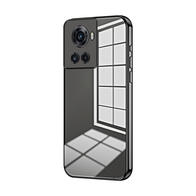 OnePlus Ace Phone Case with Transparent Plating and Fine Hole Design: Crystal Clear & Scratch-Resistant