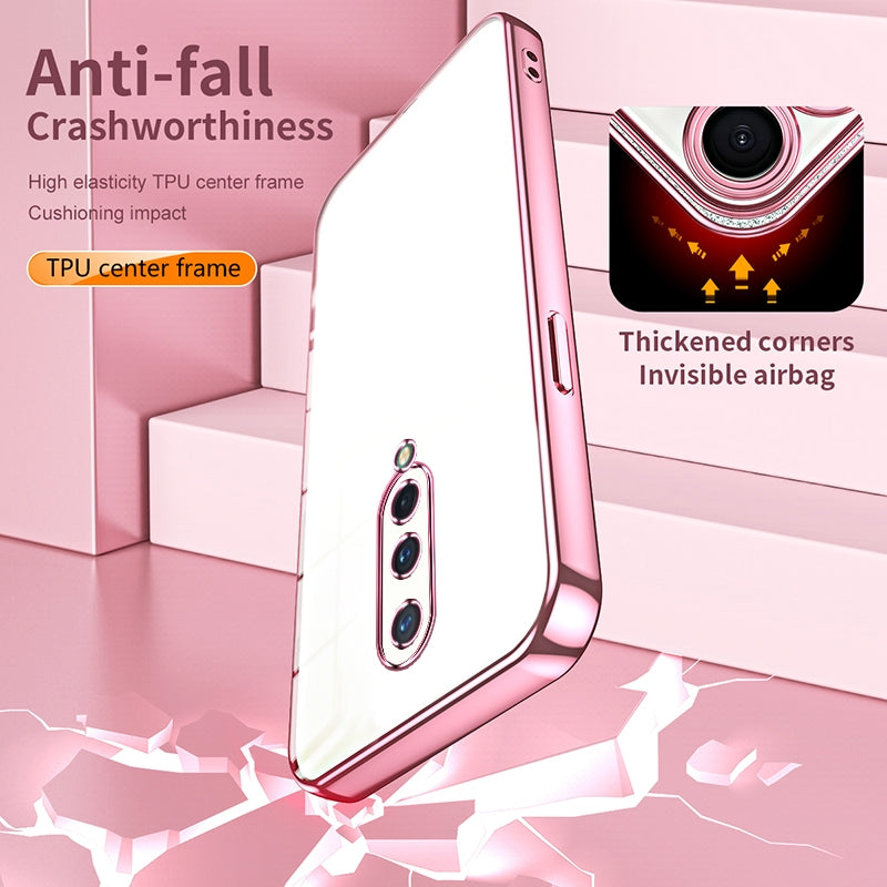 OnePlus 8 Phone Case with Transparent Plating and Fine Hole Design: Crystal Clear & Scratch-Resistant