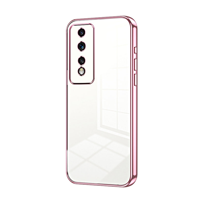 Honor 80 GT Phone Case with Transparent Plating and Fine Hole Design: Crystal Clear & Scratch-Resistant