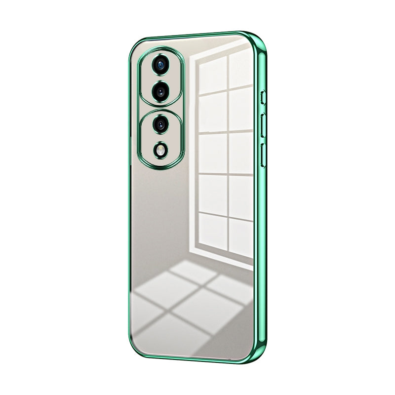 Honor 70 Pro Phone Case with Transparent Plating and Fine Hole Design: Crystal Clear & Scratch-Resistant