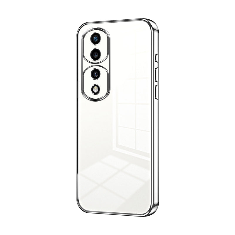 Honor 70 Pro Phone Case with Transparent Plating and Fine Hole Design: Crystal Clear & Scratch-Resistant