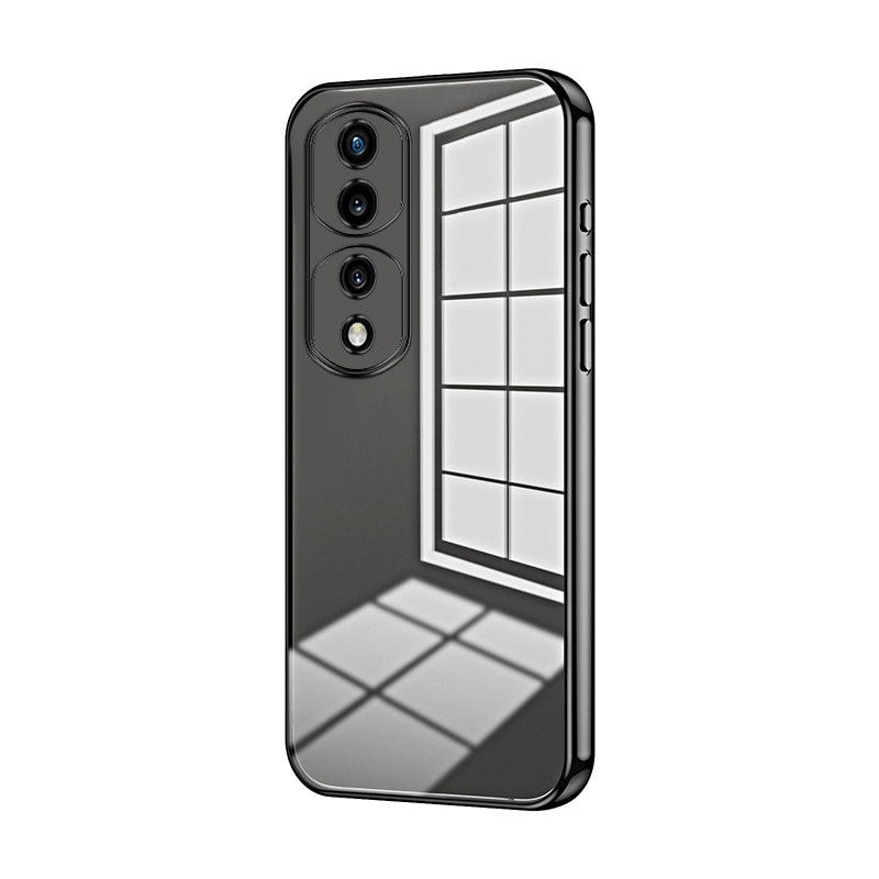 Honor 70 Pro Phone Case with Transparent Plating and Fine Hole Design: Crystal Clear & Scratch-Resistant