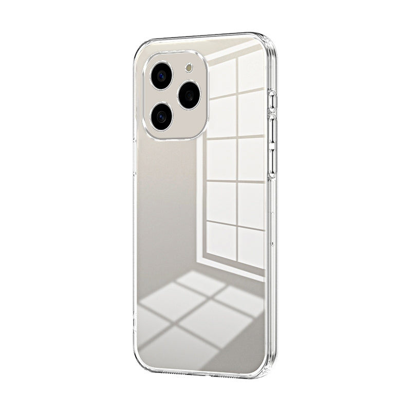 Honor 60 SE Phone Case with Transparent Plating and Fine Hole Design: Crystal Clear & Scratch-Resistant