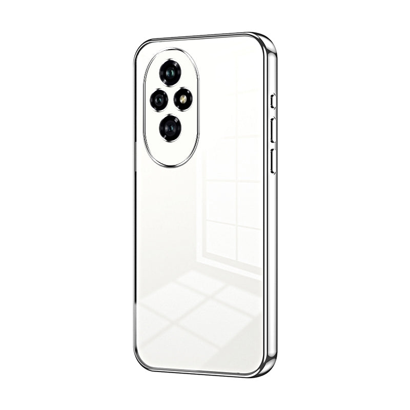 Honor 200 Phone Case with Transparent Plating and Fine Hole Design: Crystal Clear & Scratch-Resistant