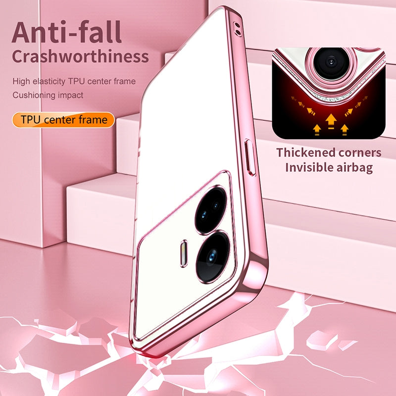 Realme GT Neo 5 SE Phone Case with Transparent Plating and Fine Hole Design: Crystal Clear & Scratch-Resistant