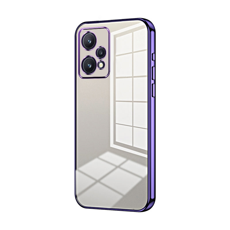For Realme Narzo 50 Pro Phone Case with Transparent Plating and Fine Hole Design: Crystal Clear & Scratch-Resistant