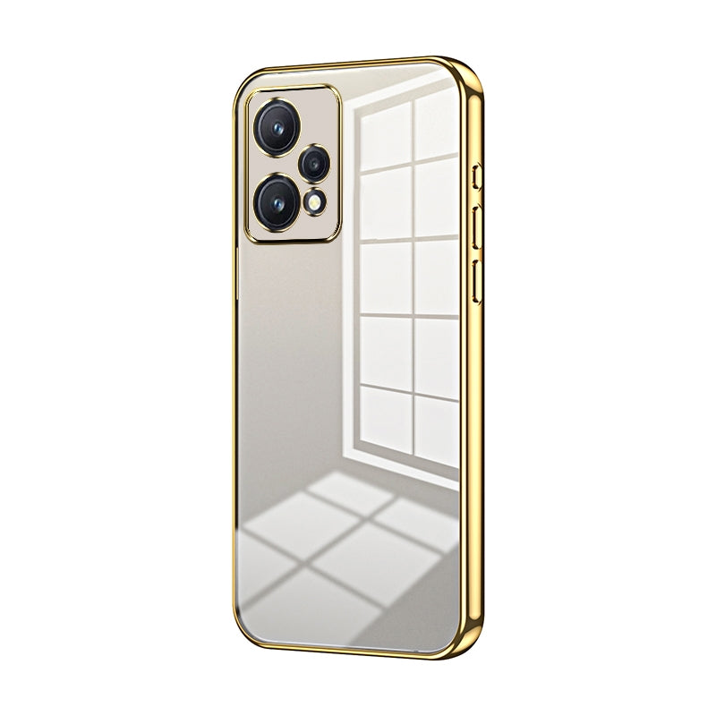 For Realme Narzo 50 Pro Phone Case with Transparent Plating and Fine Hole Design: Crystal Clear & Scratch-Resistant