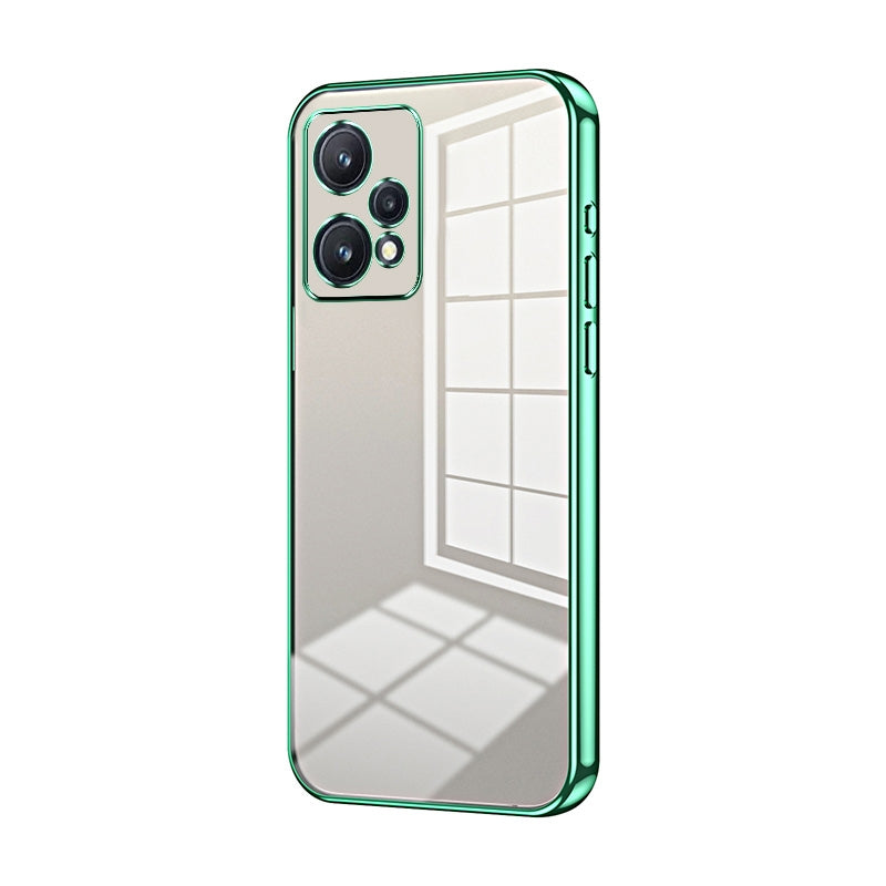 For Realme Narzo 50 Pro Phone Case with Transparent Plating and Fine Hole Design: Crystal Clear & Scratch-Resistant