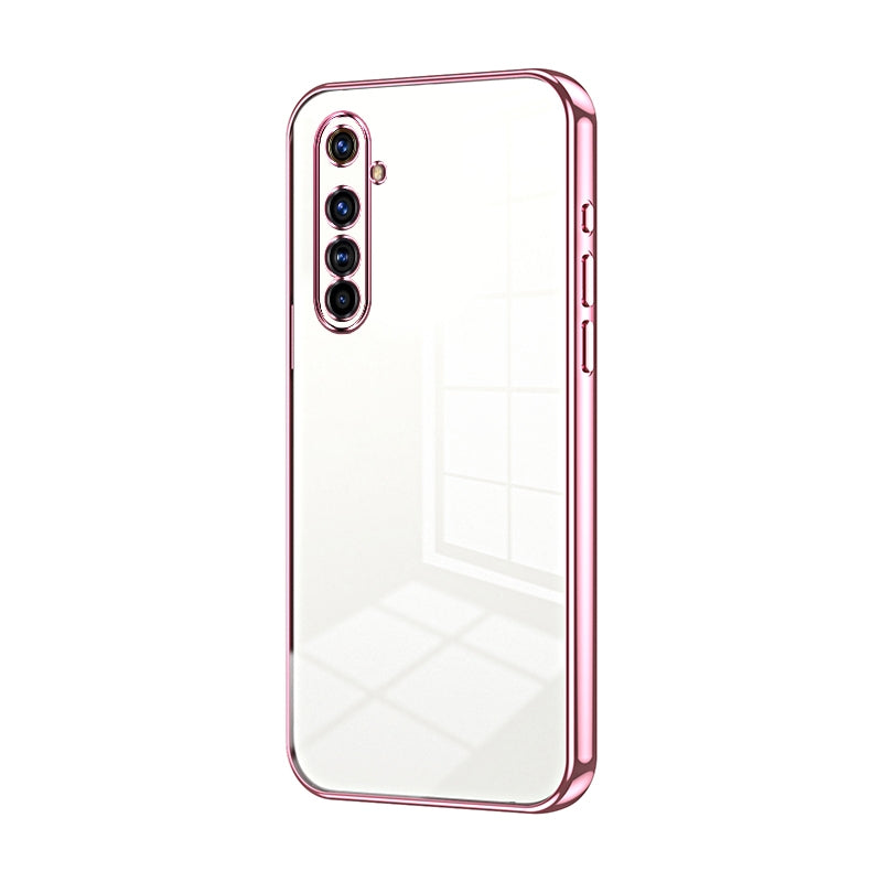 For Realme X50 Pro Phone Case with Transparent Plating and Fine Hole Design: Crystal Clear & Scratch-Resistant