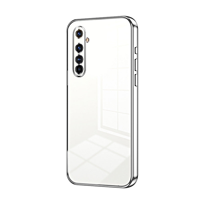 For Realme X50 Pro Phone Case with Transparent Plating and Fine Hole Design: Crystal Clear & Scratch-Resistant
