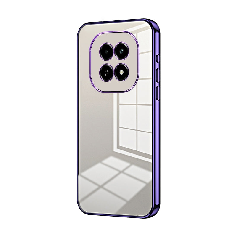 For Realme V60 Phone Case with Transparent Plating and Fine Hole Design: Crystal Clear & Scratch-Resistant