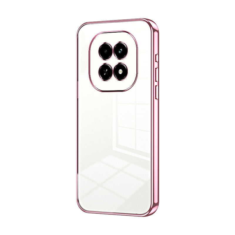 For Realme V60 Phone Case with Transparent Plating and Fine Hole Design: Crystal Clear & Scratch-Resistant