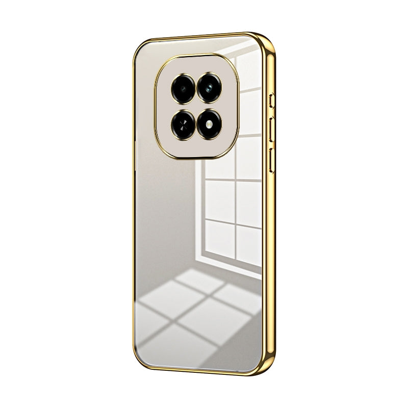 For Realme V60 Phone Case with Transparent Plating and Fine Hole Design: Crystal Clear & Scratch-Resistant