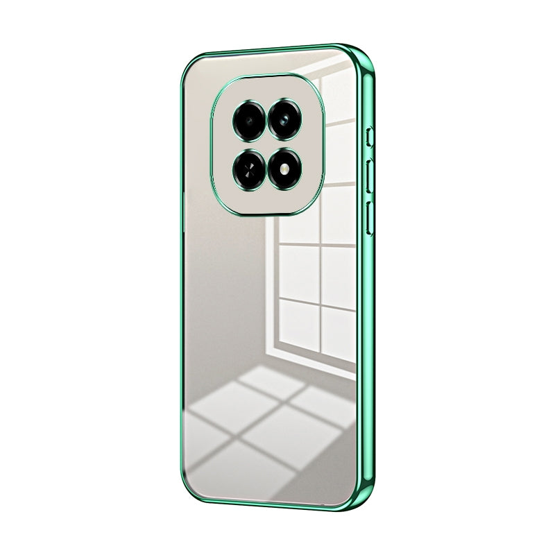 For Realme V60 Phone Case with Transparent Plating and Fine Hole Design: Crystal Clear & Scratch-Resistant