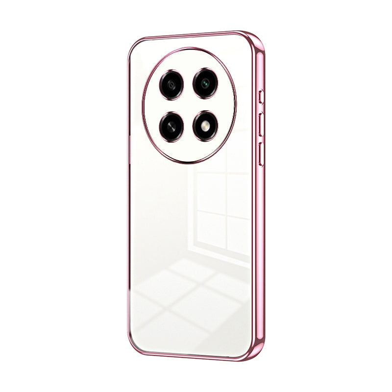 For OPPO A2 Pro Phone Case with Transparent Plating and Fine Hole Design: Crystal Clear & Scratch-Resistant