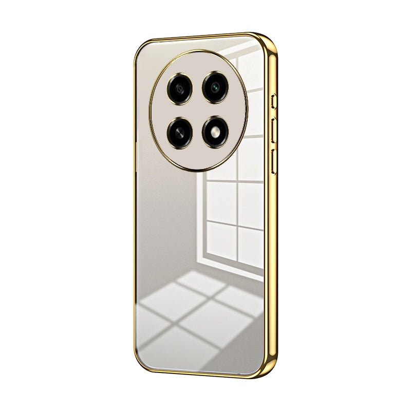 For OPPO A2 Pro Phone Case with Transparent Plating and Fine Hole Design: Crystal Clear & Scratch-Resistant