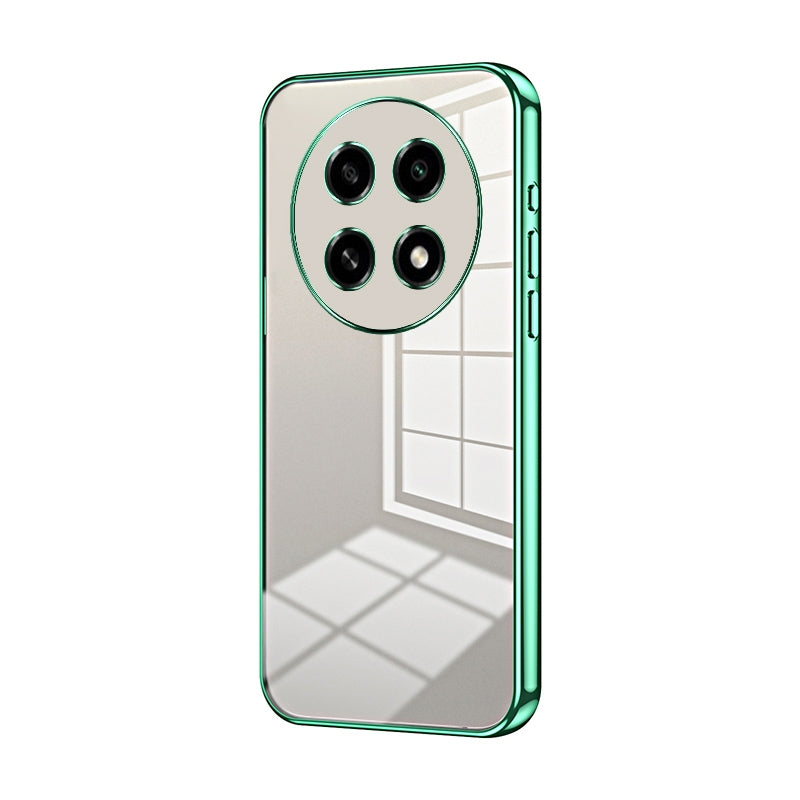 For OPPO A2 Pro Phone Case with Transparent Plating and Fine Hole Design: Crystal Clear & Scratch-Resistant