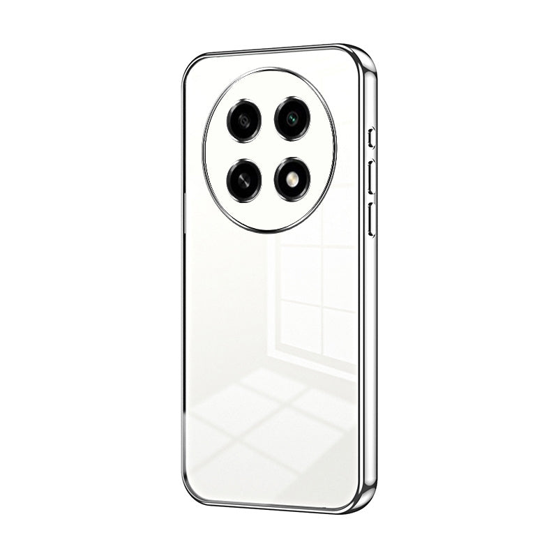 For OPPO A2 Pro Phone Case with Transparent Plating and Fine Hole Design: Crystal Clear & Scratch-Resistant