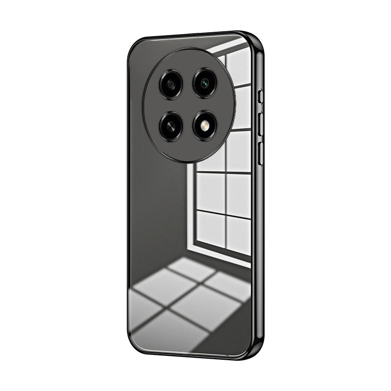 For OPPO A2 Pro Phone Case with Transparent Plating and Fine Hole Design: Crystal Clear & Scratch-Resistant