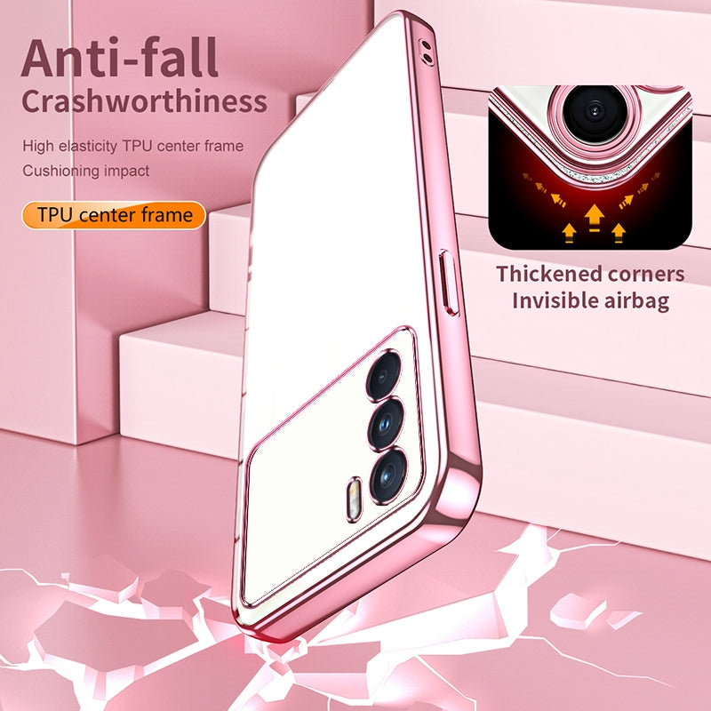 OPPO K9 Pro Phone Case with Transparent Plating and Fine Hole Design: Crystal Clear & Scratch-Resistant