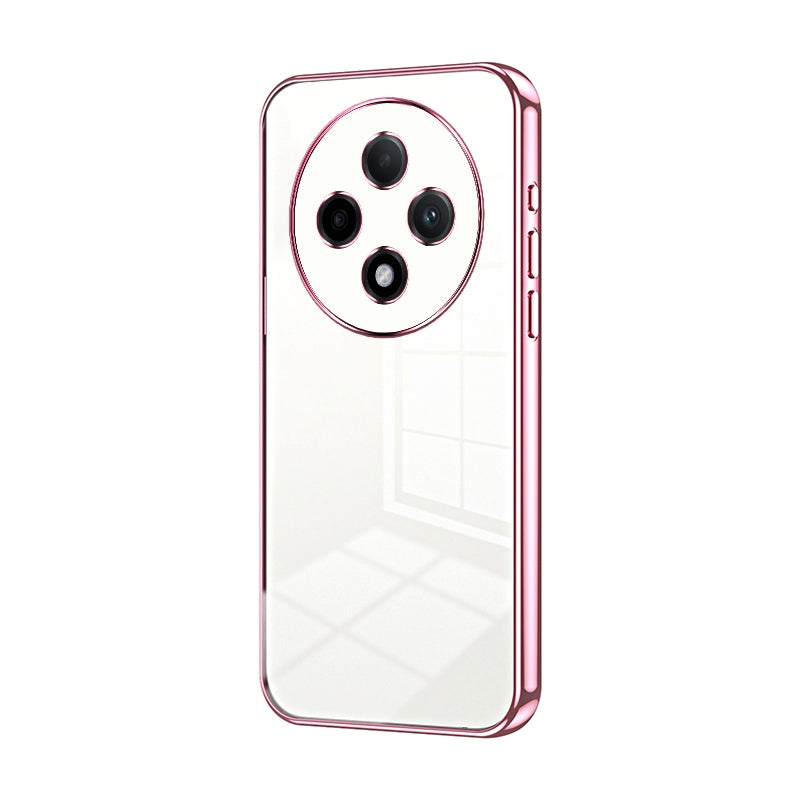 For OPPO A3 Pro Phone Case with Transparent Plating and Fine Hole Design: Crystal Clear & Scratch-Resistant