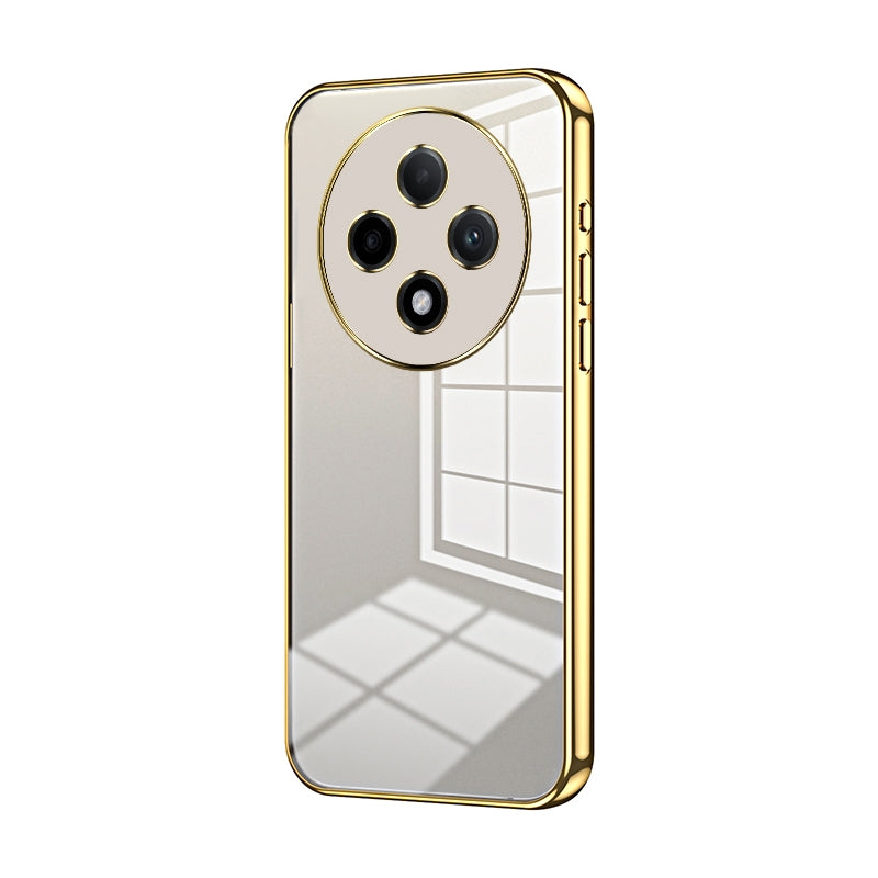 For OPPO A3 Pro Phone Case with Transparent Plating and Fine Hole Design: Crystal Clear & Scratch-Resistant