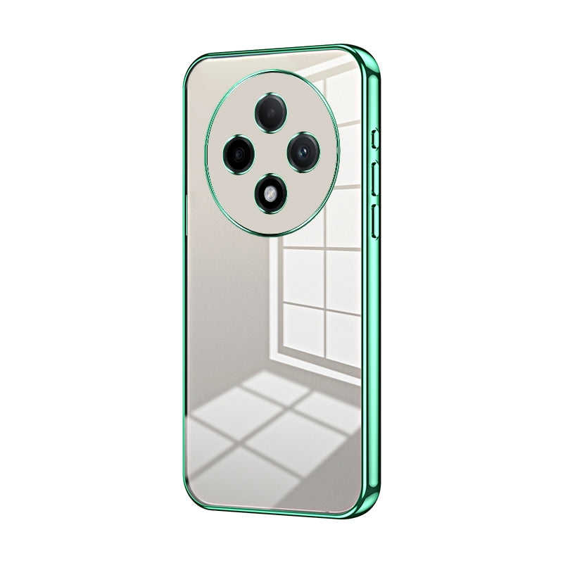 For OPPO A3 Pro Phone Case with Transparent Plating and Fine Hole Design: Crystal Clear & Scratch-Resistant